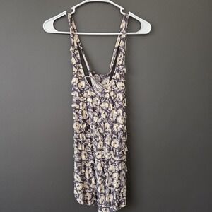 Urban‎ Outfitters Kimchi Blue Women's S Tank Top Tiered Ruffle Cross Back Boho
